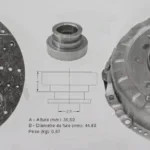 Kit Ford/VW 325mm X 1,3/8 10 estrias